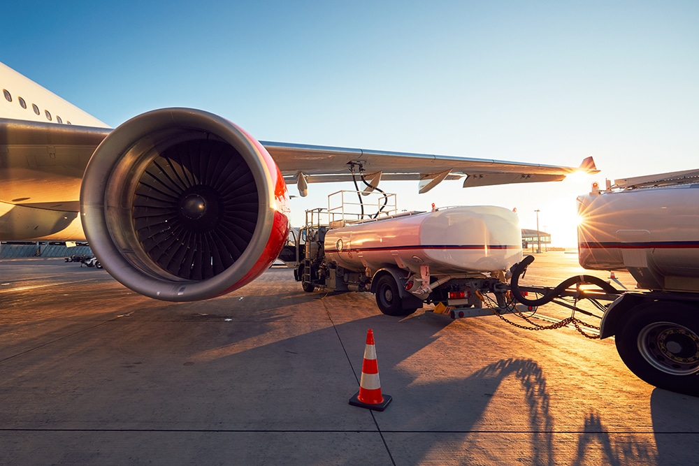 Refueling of the airplane